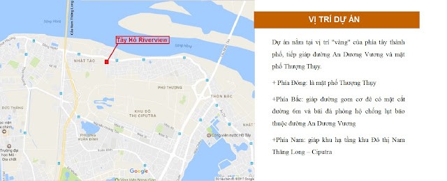 Location of Tay Ho River View apartment in Phu Thuong